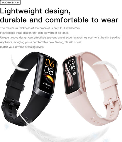 Amoled Slim Fitness Watch – 25 Sports Modes, Heart Rate & BP Tracker