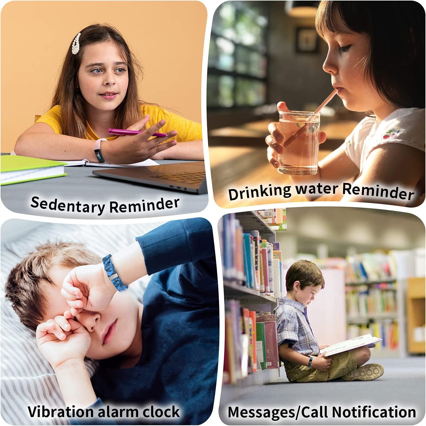 Kids Watch Fitness Tracker, Fitness Watches for Kids, Activity Tracker with Pedometers, Stopwatch, IP68 Waterproof, 11 Sport Modes Smart Watch for Kids 