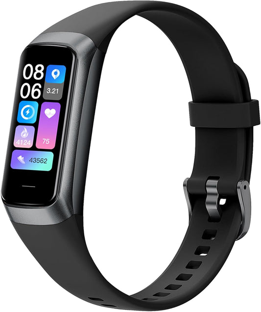 Amoled Slim Fitness Watch – 25 Sports Modes, Heart Rate & BP Tracker